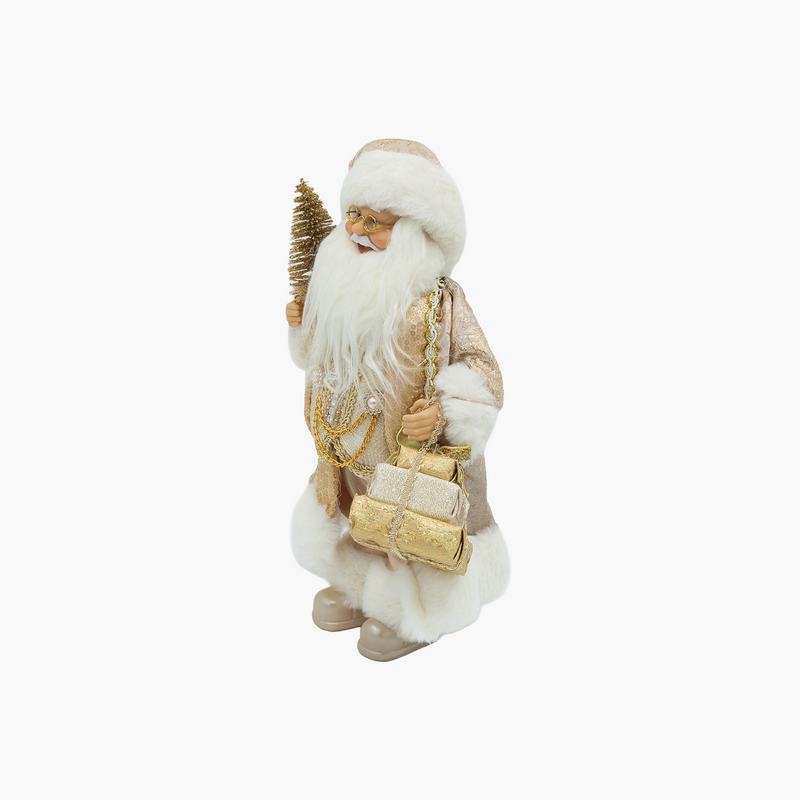 JC Altın Noel Baba 30cm