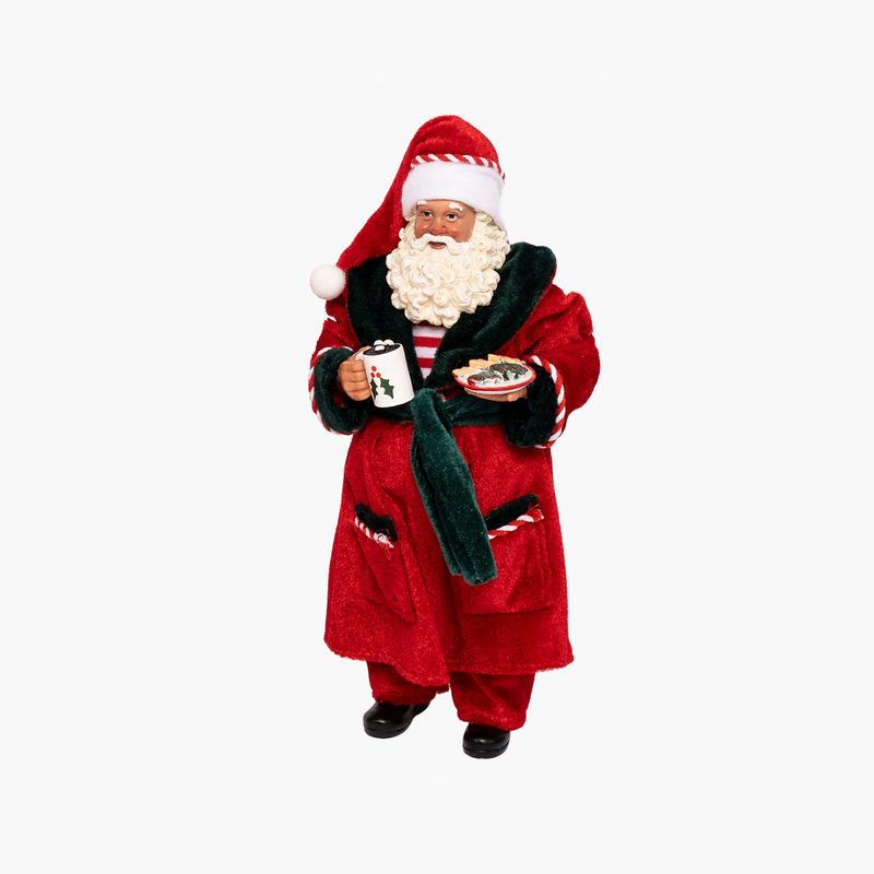 JC HAPPY SUGAR SANTA Kırmızı Bornozlu Noel Baba 28cm