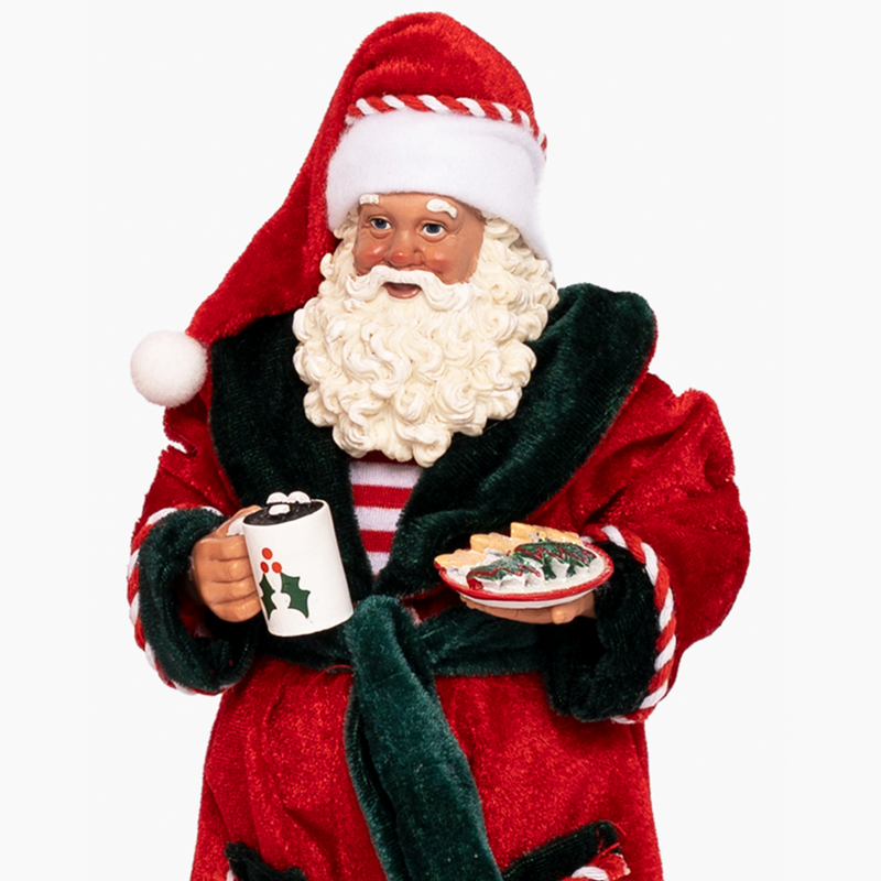 JC HAPPY SUGAR SANTA Kırmızı Bornozlu Noel Baba 28cm