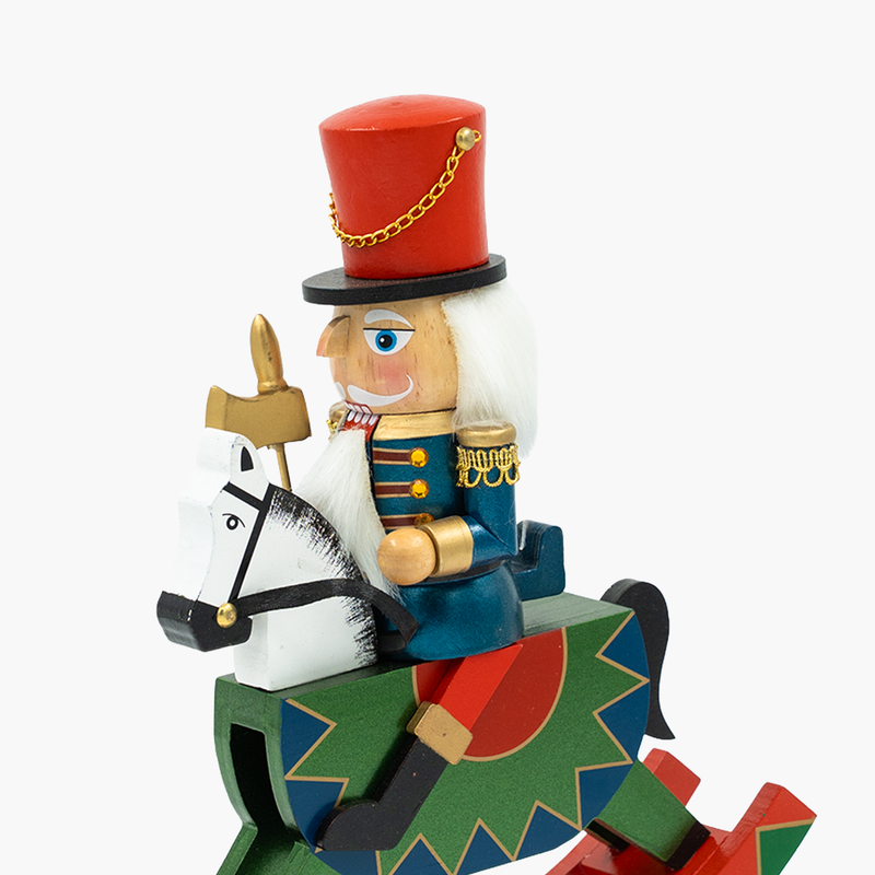 JC Sallanan At Kırmızı Asalı  Nutcracker 30cm