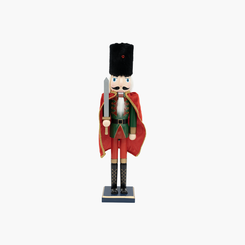 JC Kırmızı Pelerinli Kılıçlı  Nutcracker 61cm