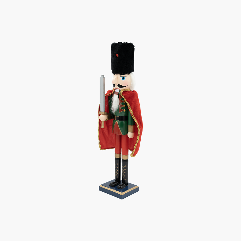 JC Kırmızı Pelerinli Kılıçlı  Nutcracker 61cm