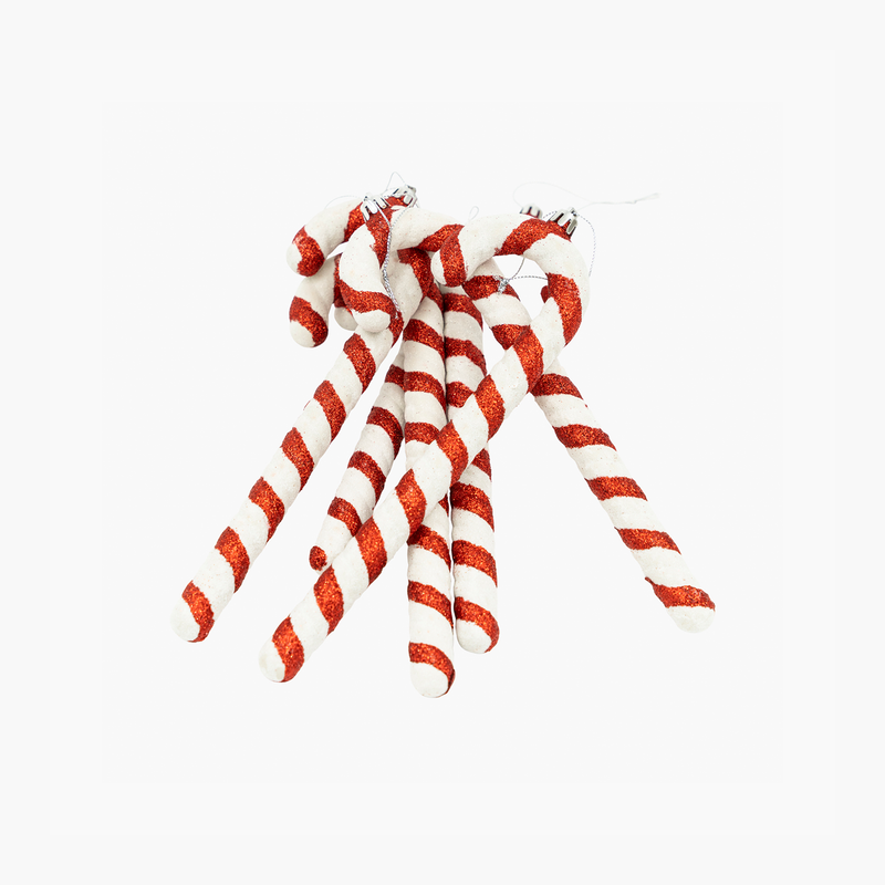 JC Candy Cane Ağaç Süsü Seti 23cm (6 Parça)