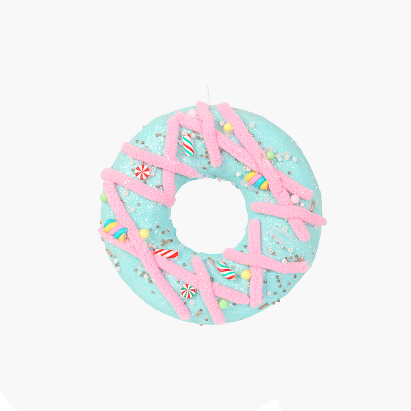JC HAPPY SUGAR Mavi, Pembe Donut Süs 15cm