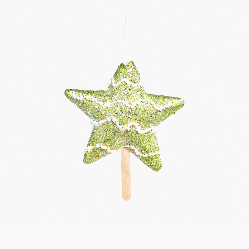 JC HAPPY SUGAR Yeşil Yıldız Süs 17cm