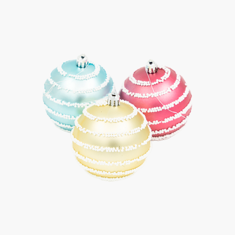 JC HAPPY SUGAR Mix Ağaç Süsü Seti 8cm (3 Parça)