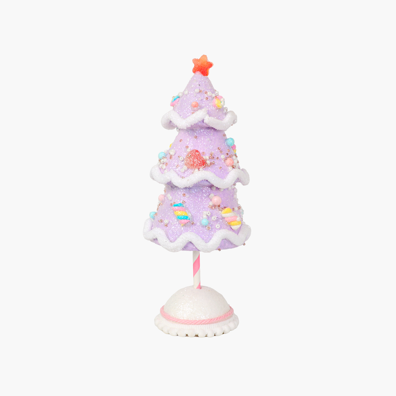 JC HAPPY SUGAR Mor Şeker Ağaç Dekor 22cm