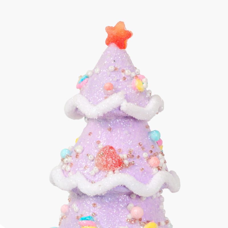 JC HAPPY SUGAR Mor Şeker Ağaç Dekor 22cm