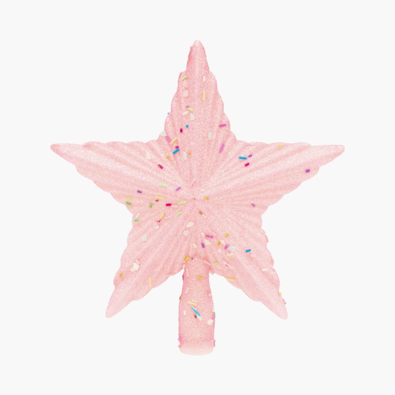 JC HAPPY SUGAR Pembe Yıldız Ağaç Başlığı 20cm