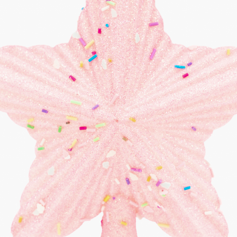 JC HAPPY SUGAR Pembe Yıldız Ağaç Başlığı 20cm