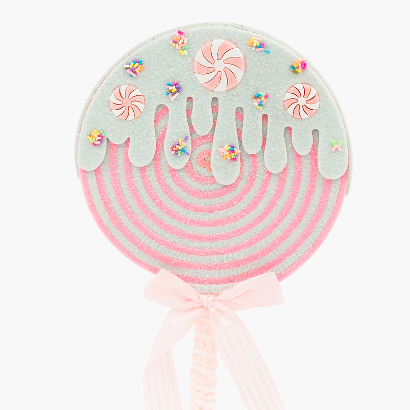 JC HAPPY SUGAR Pembe Lolipop Süs 18x50cm