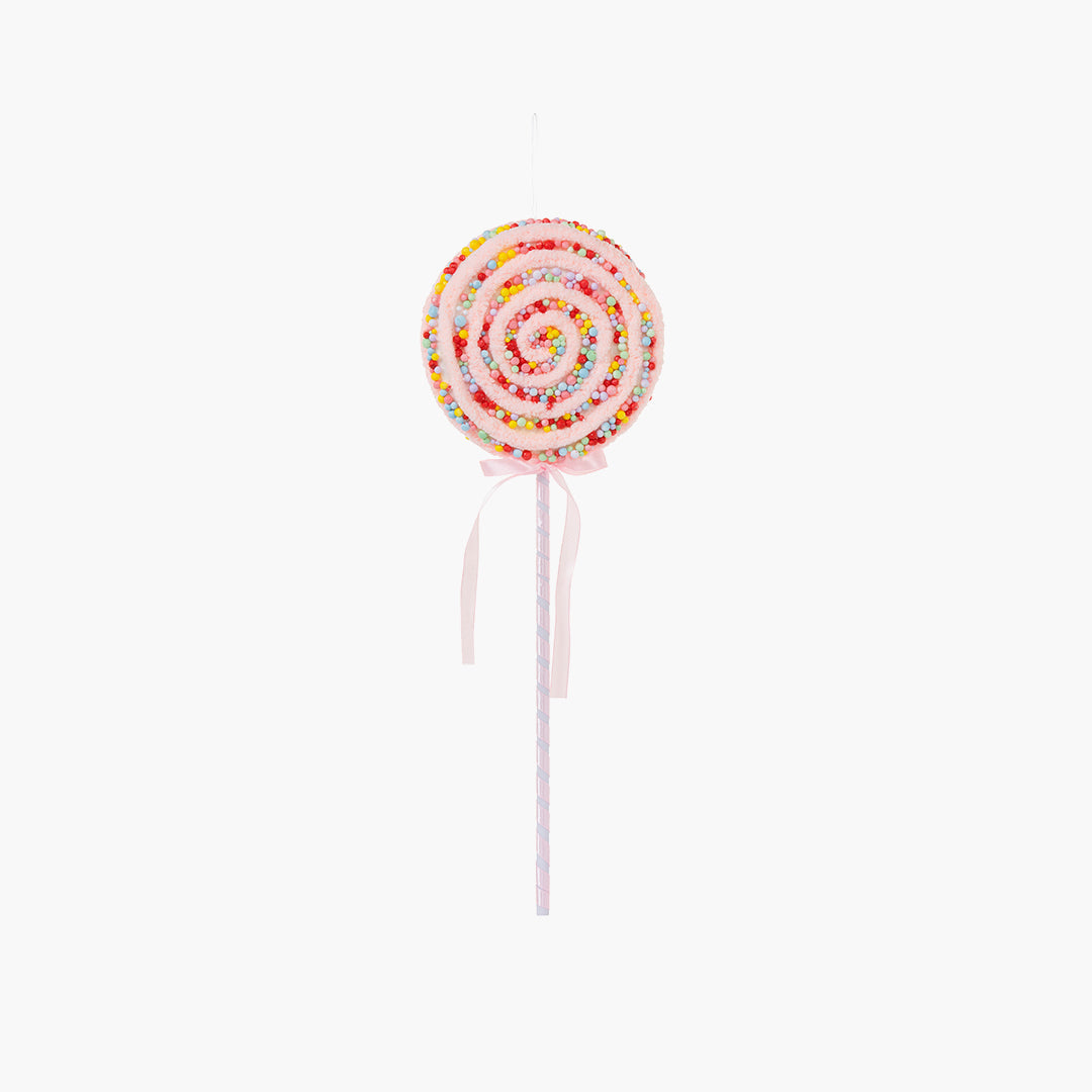 JC HAPPY SUGAR Orange Lollipop Ornament 15x41cm