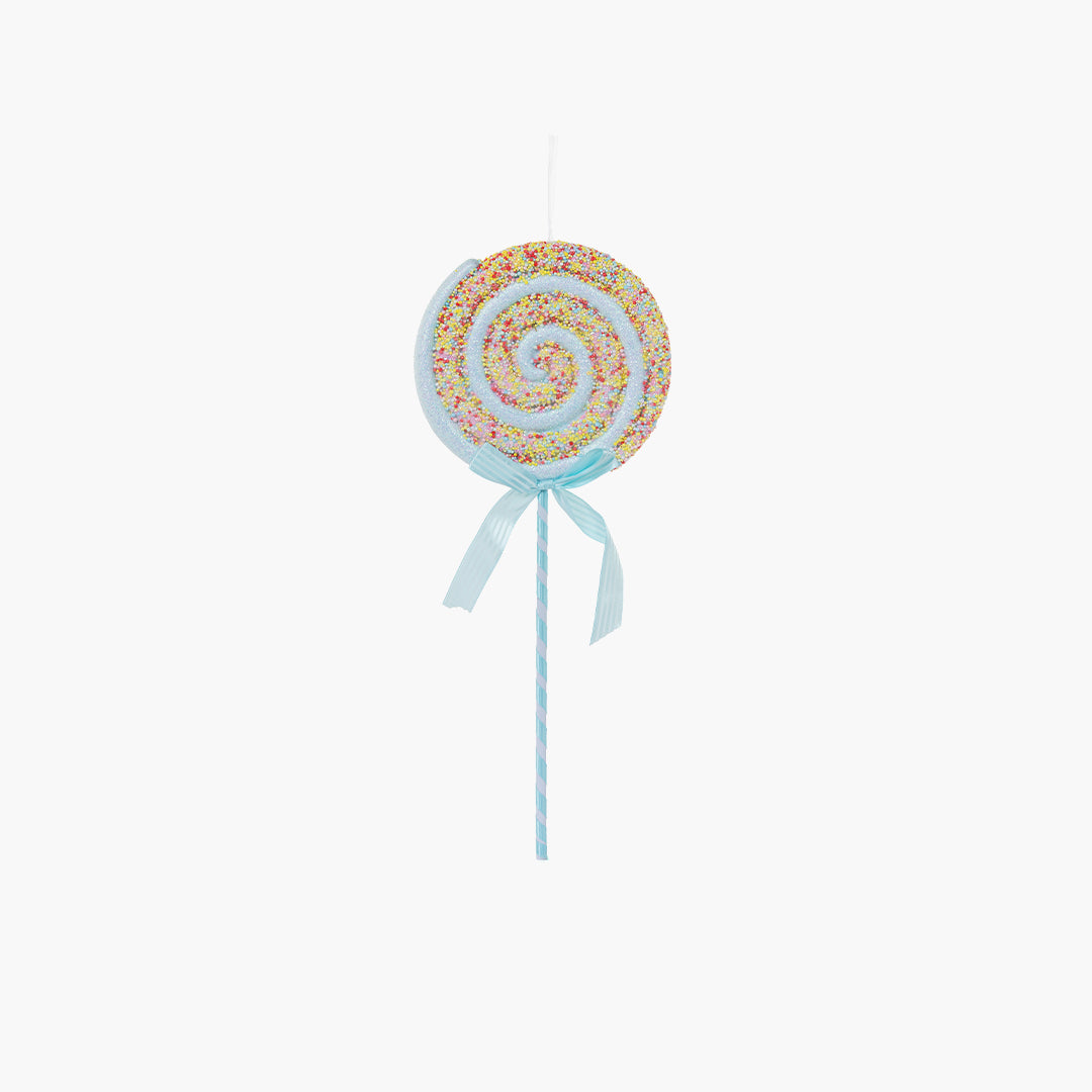 JC HAPPY SUGAR Blue Lollipop Ornament 20x50cm