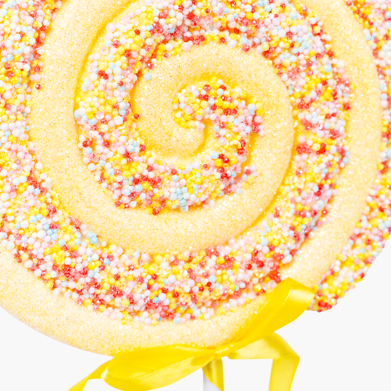 JC HAPPY SUGAR Sarı Lolipop Süs 20x50cm