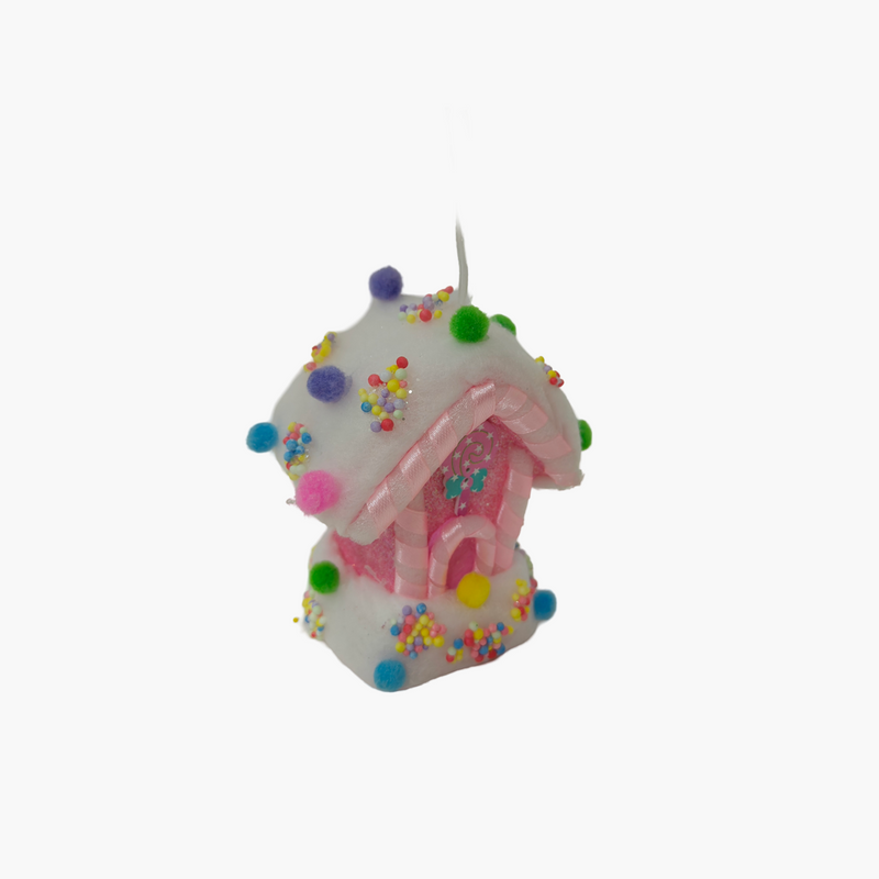JC HAPPY SUGAR Pembe Şeker Ev Süs 9x8x12cm