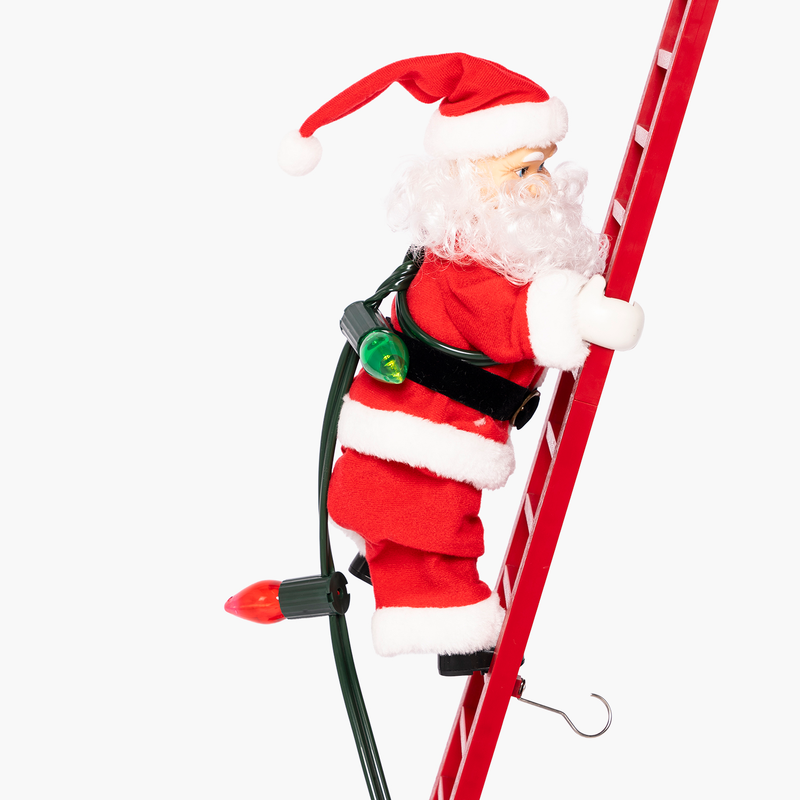 JC Merdivene Tırmanan Noel Baba 110cm