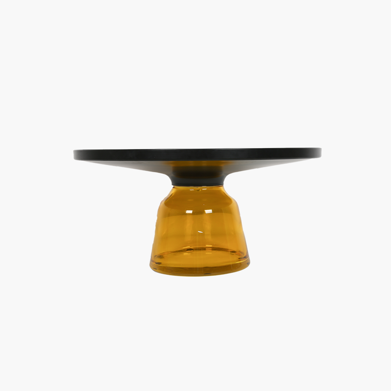 Temperli Gold-Chrome Çerçeveli Cam Ayaklı Orta Sehpa 75X36cm 5MM