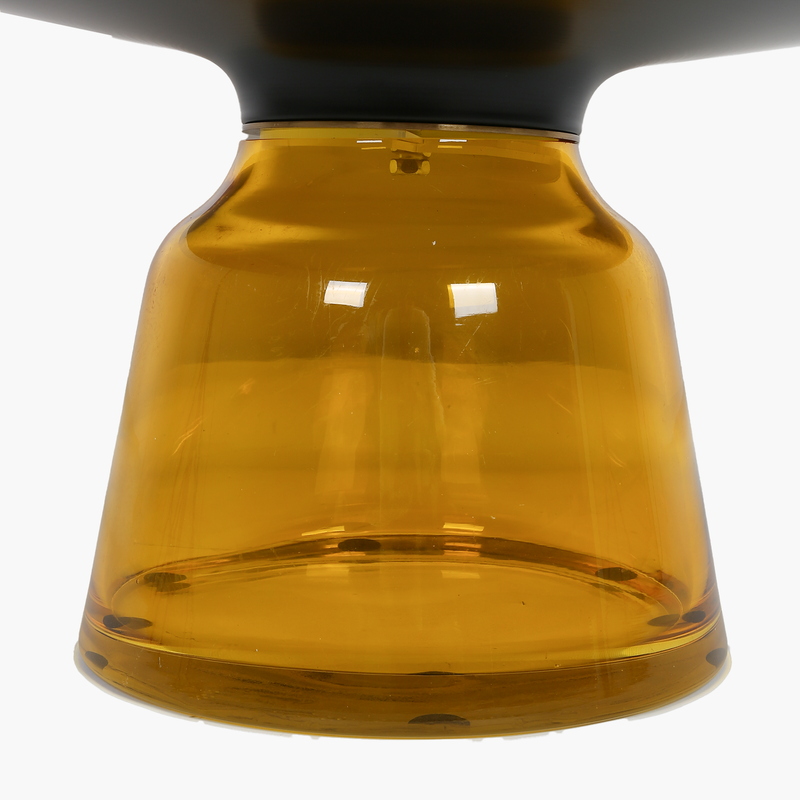 Temperli Gold-Chrome Çerçeveli Cam Ayaklı Orta Sehpa 75X36cm 5MM