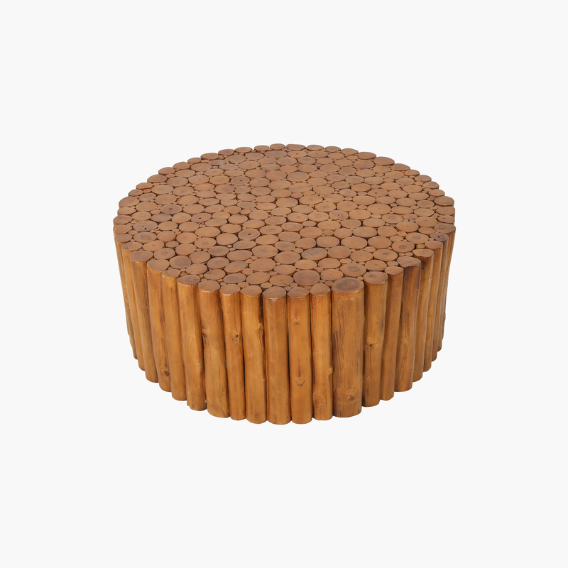 Tulunga Stick Ahşap Camlı Orta Sehpa L