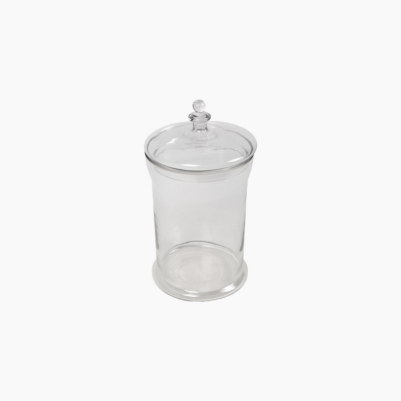 Glass Jar with Lid, L 22x19x42cm