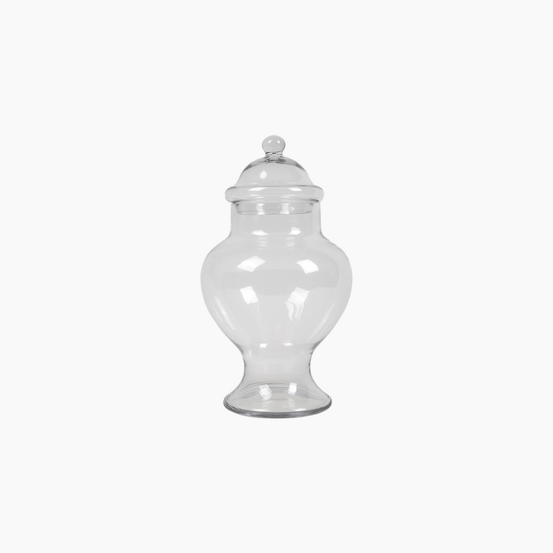 Glass Jar with Lid, L 14.5X16.5X42cm