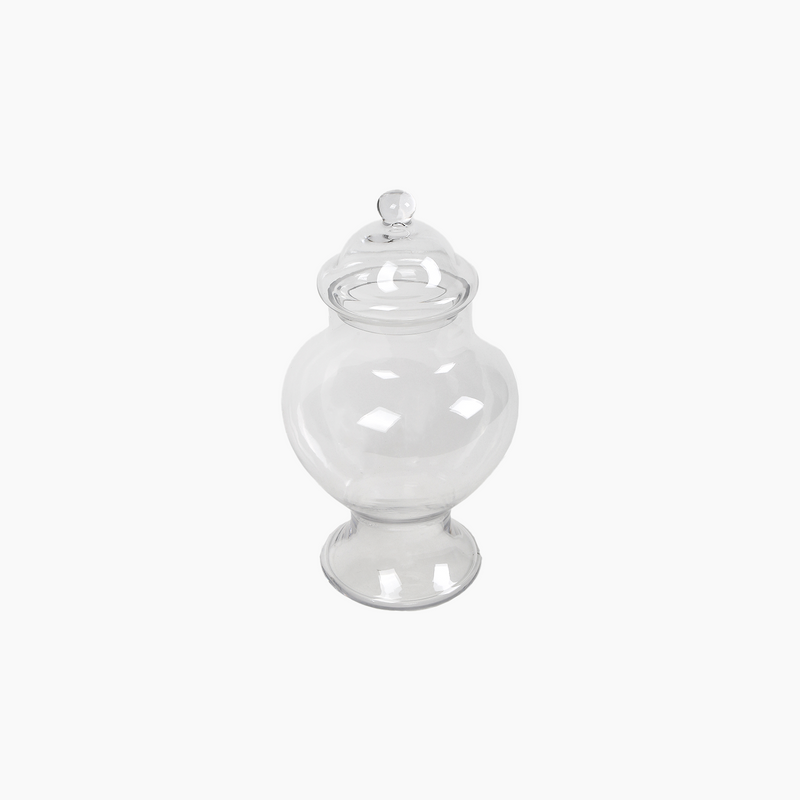 Glass Jar with Lid, L 14.5X16.5X42cm