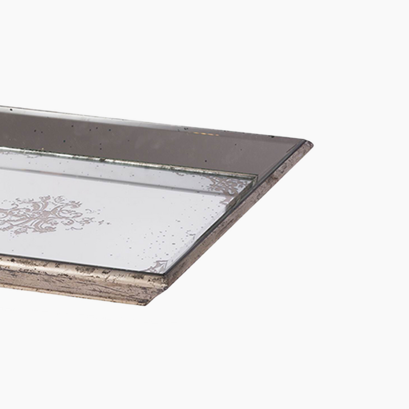 Rectangular Mirrored Tray 51x51x5cm