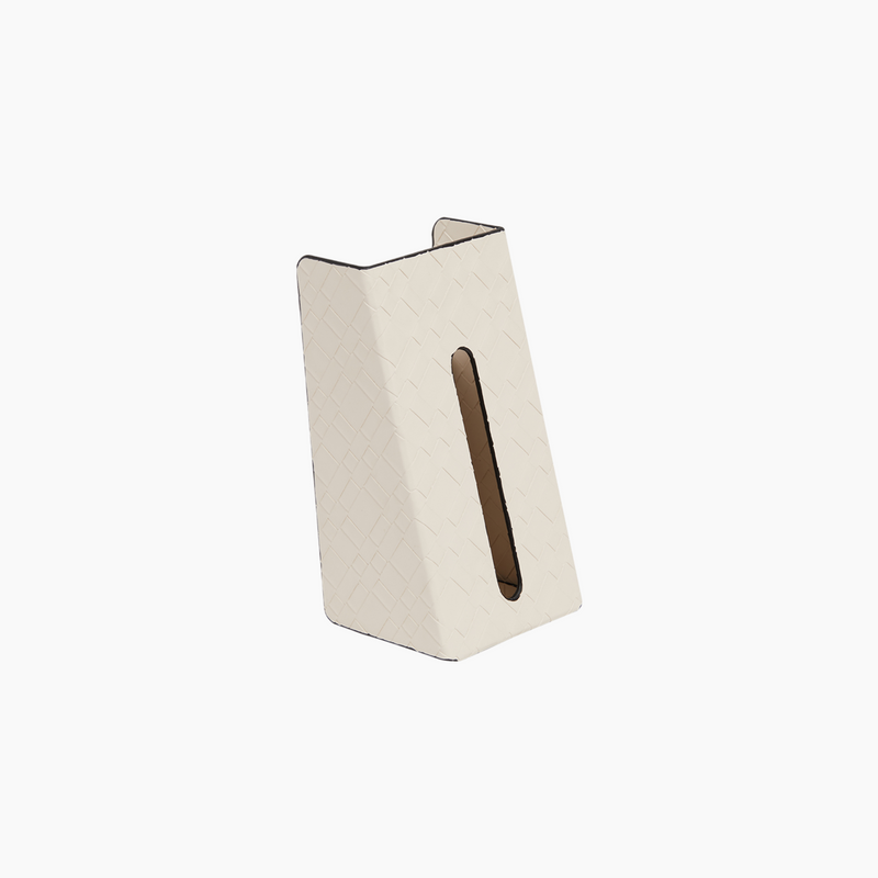 Tall Drawstring Napkin Holder, Beige, 12.5 x 10 x 22.5 cm