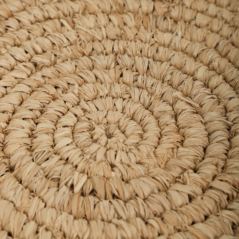 Round Placemat with Woven Tassels