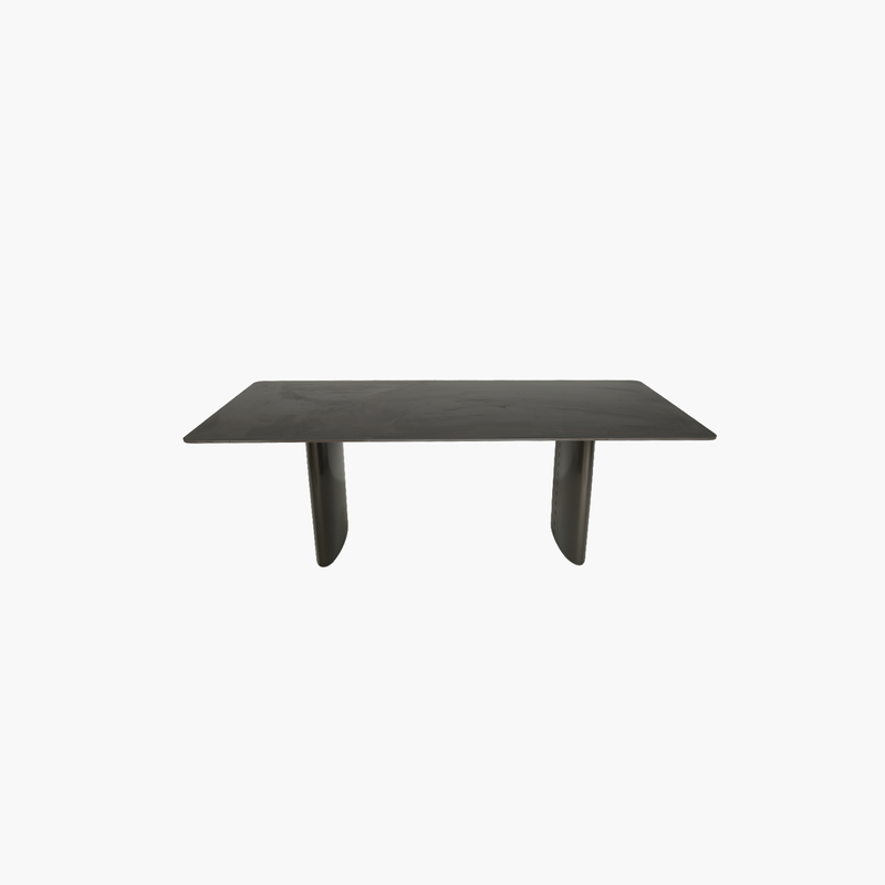 Özel Paslanmaz Çelik Ve Sintered Stone Yemek Masası 220X100X75cm
