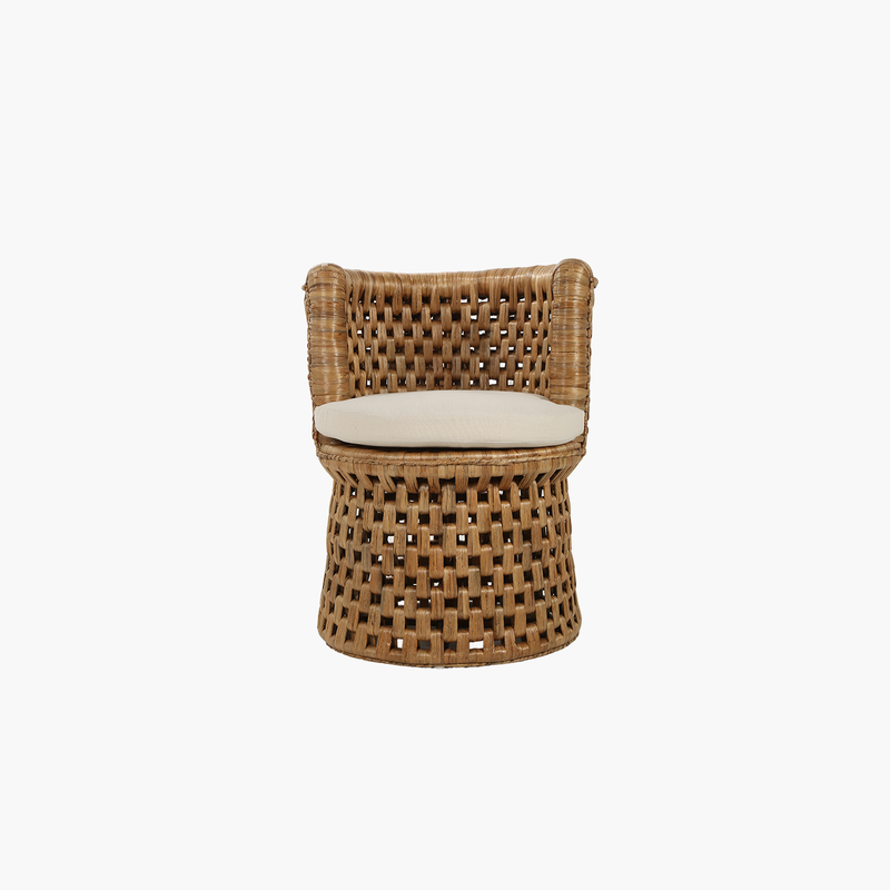 Paraga Tekli Örgülü Rattan Koltuk