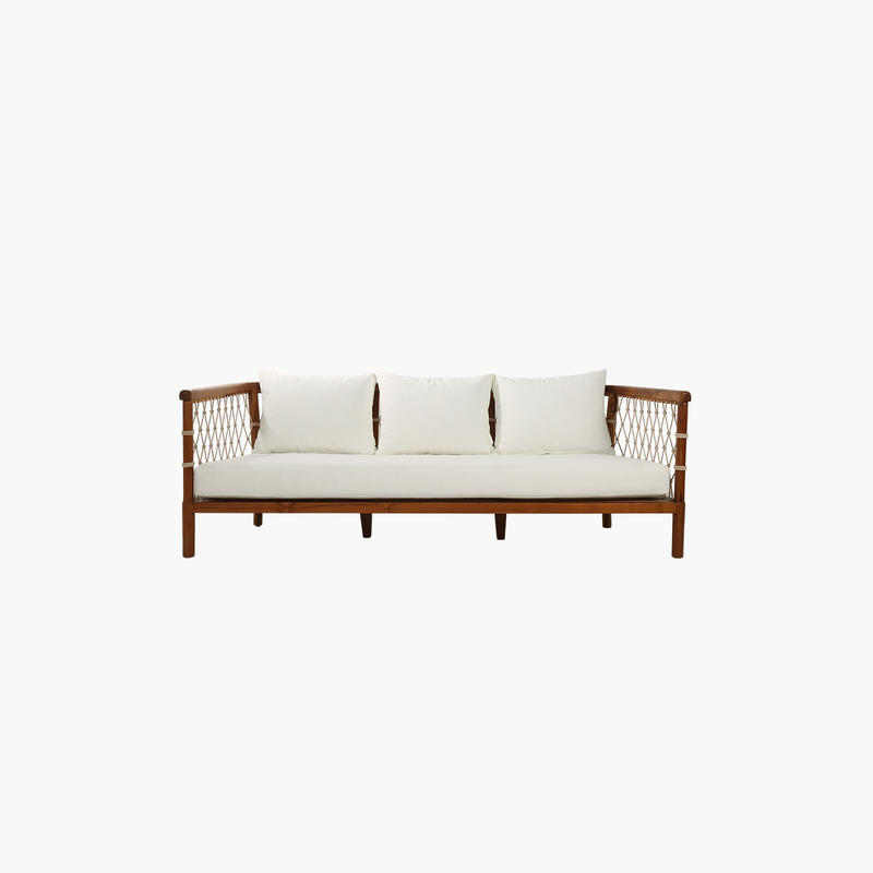 Nice Teak 3'lü Minderli Koltuk