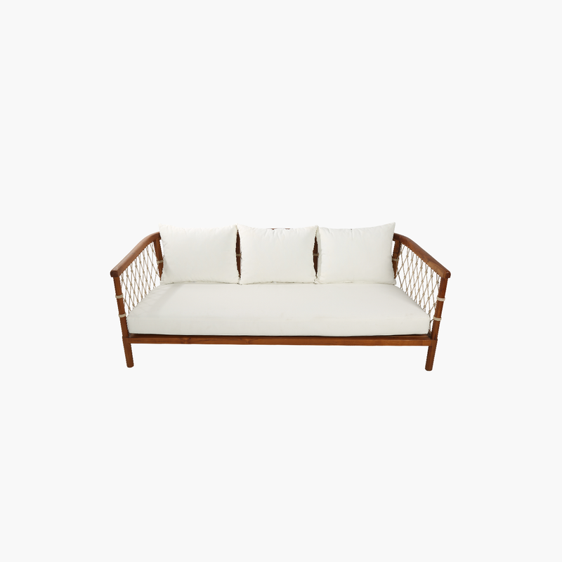 Nice Teak 3'lü Minderli Koltuk