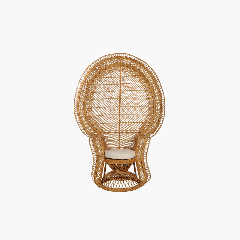 King Peacock Natural Rattan Koltuk 152x80x214cm