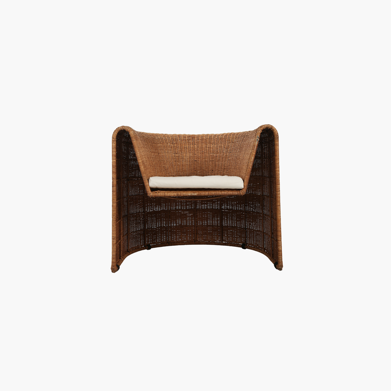 Ornos Natural Rattan Hoover Koltuk