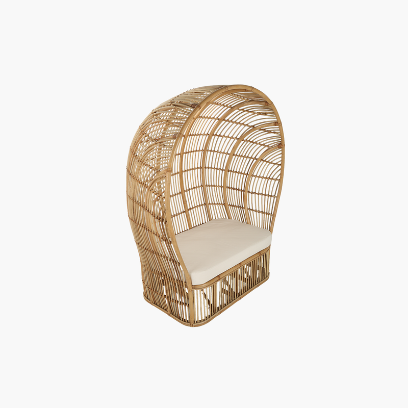 Garlo Kuşkafesi Natural Rattan 2'li Koltuk