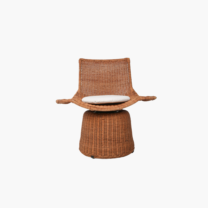 Ornos Natural Rattan Tekli Sandalye