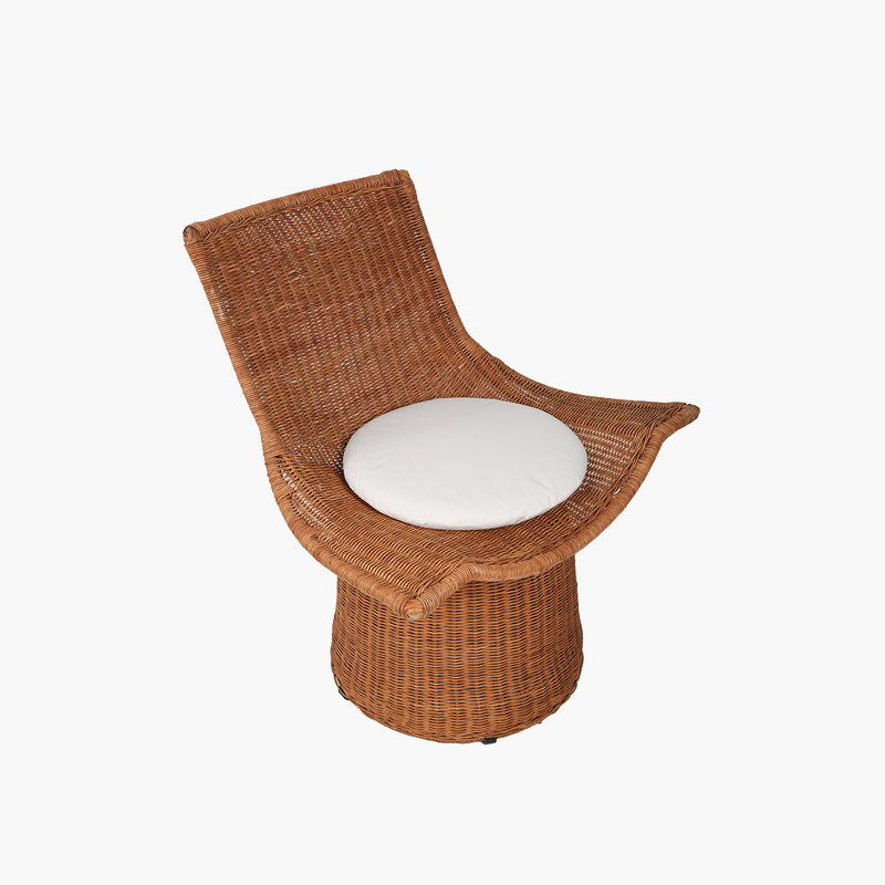 Ornos Natural Rattan Tekli Sandalye