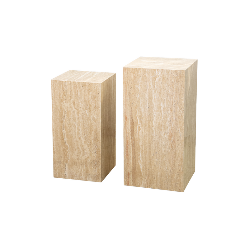 Travertine Stand 35x35x70cm