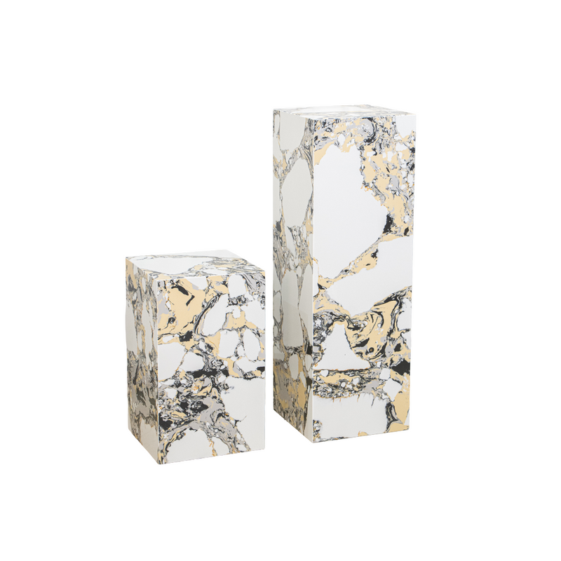 Marble Black&White Stand 30x30x90cm
