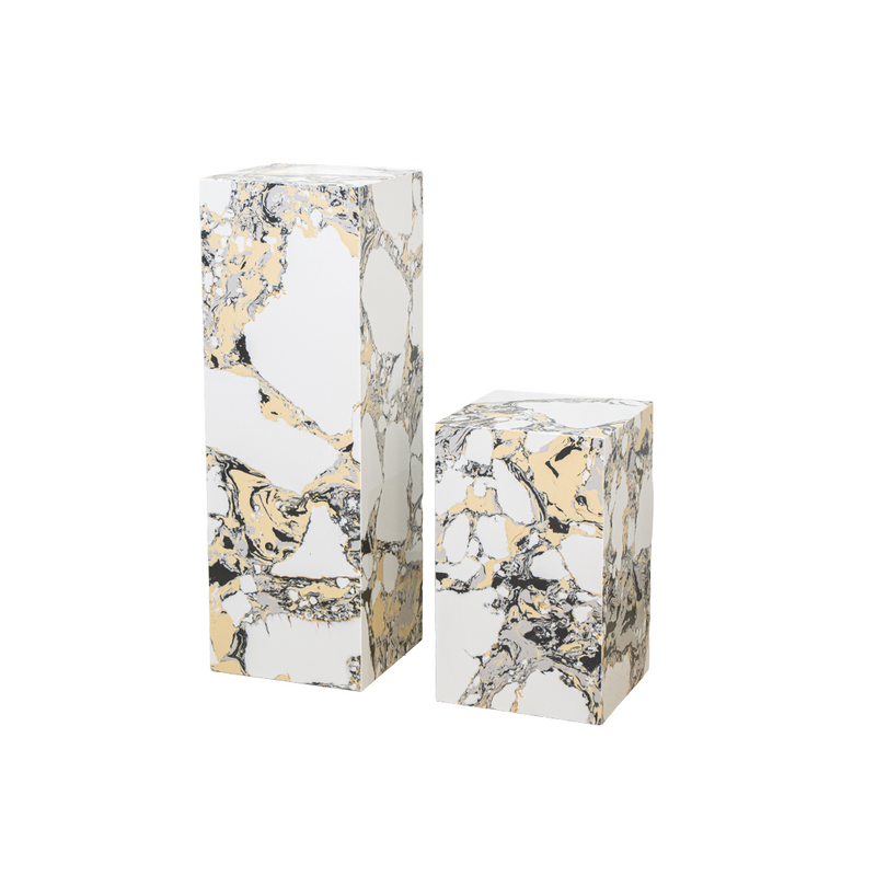 Marble Black&White Stand 30x30x50cm