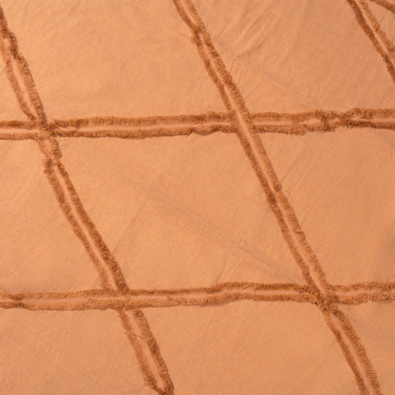 Keten Desenli Terracotta Pike