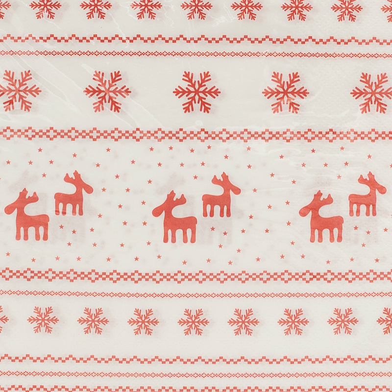 Christmas Peçete Kırmızı Motifli 33cm