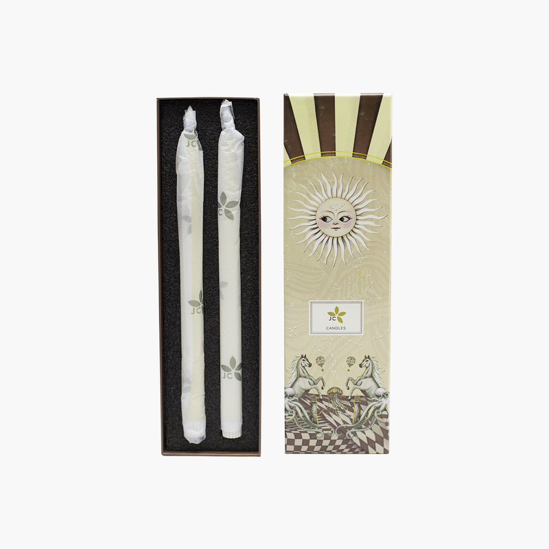 Set Led Işık Krem Mum 30,5cm 2'li