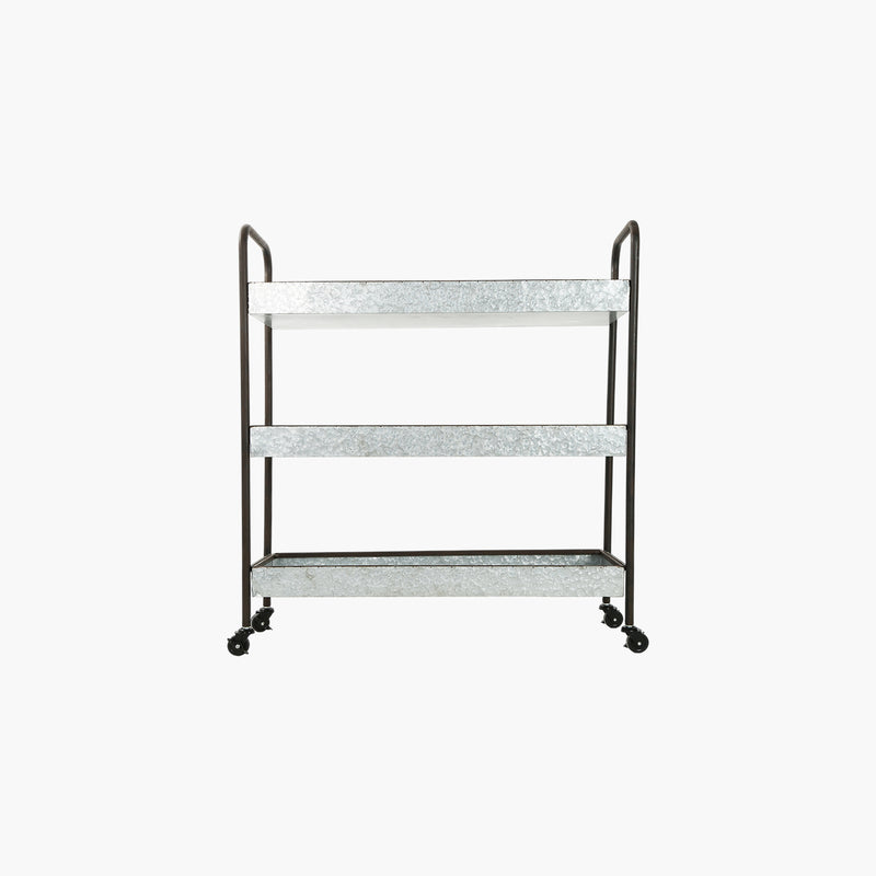 Galvanizli Dekor Raf 89X32X101.5cm