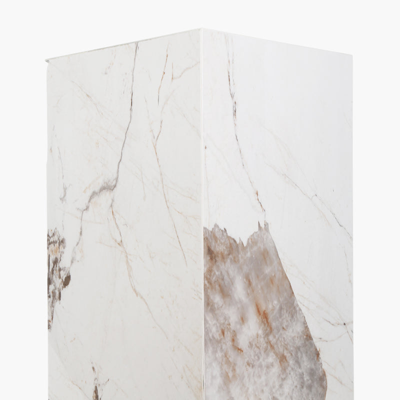 Stant Mermer Beyaz L 40X40X90cm