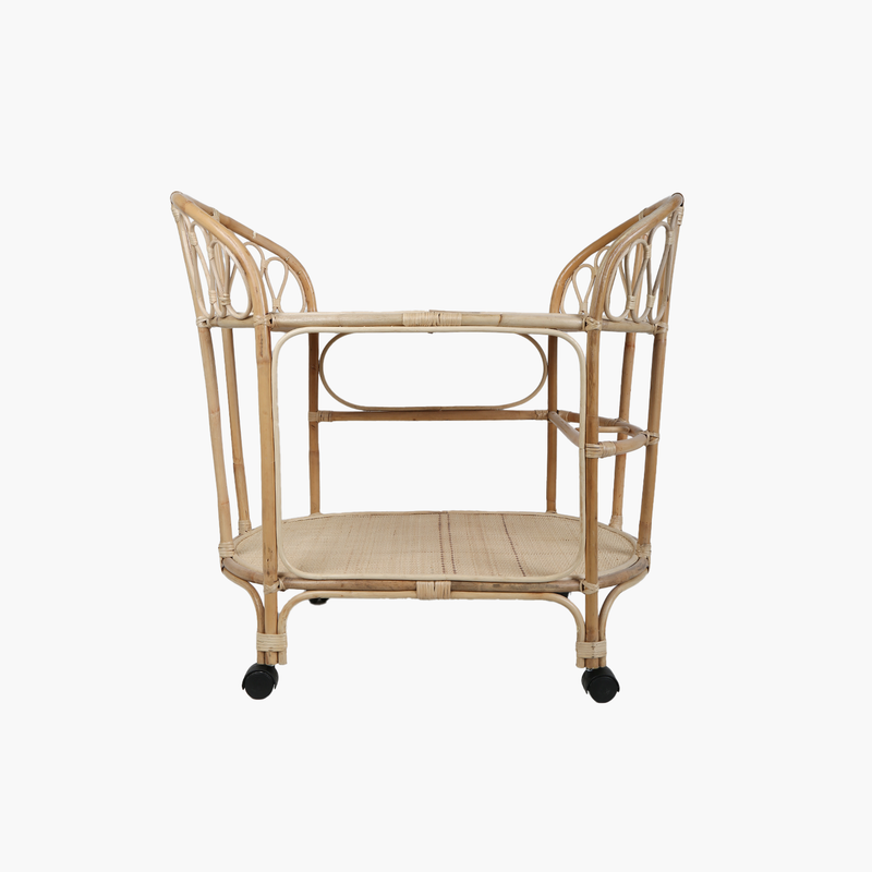 Rattan Servis Araba 91.5X54X86.5cm