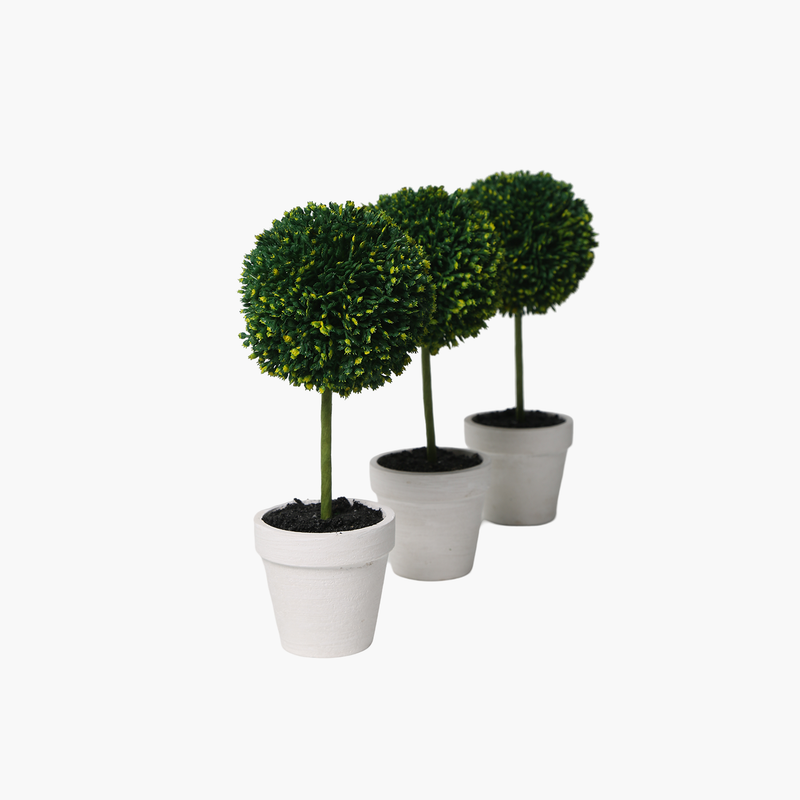 3'lü Bitki Dekor Saksı Set 28.5X10X24cm