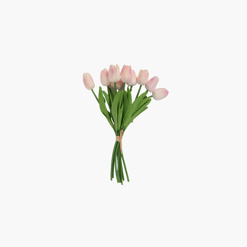 9'lu Lale Buket Pembe 32cm