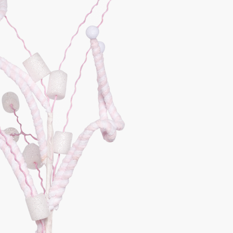 JC HAPPY SUGAR Pembe, Beyaz Marshmallows Dal 71cm